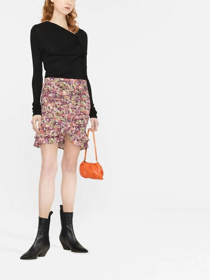Isabel Marant Étoile Jeneth asymmetric-neck top outlook