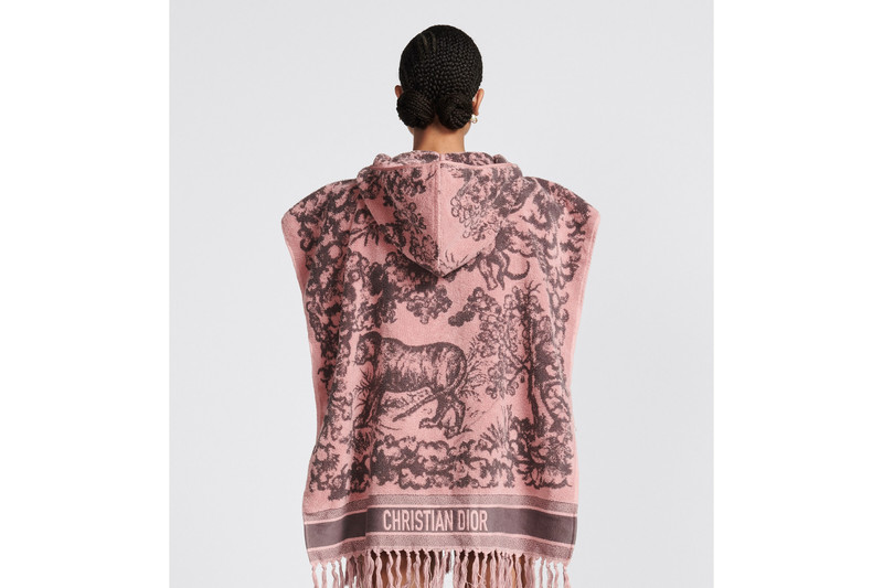 Toile de Jouy Sauvage Hooded Poncho 5