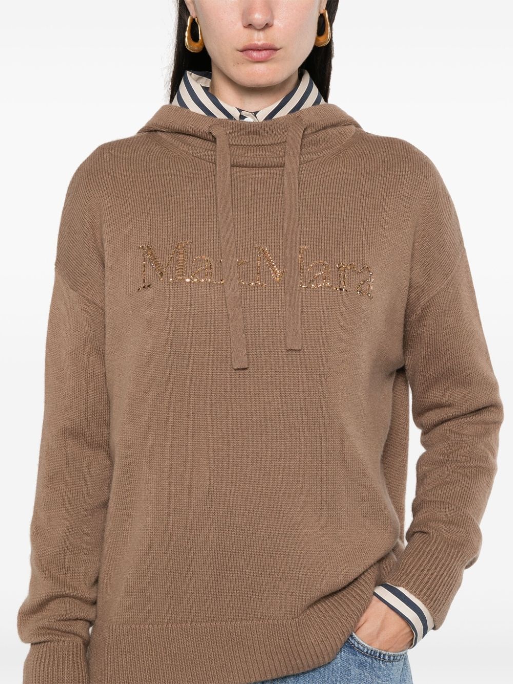 crystal-logo hoodie - 5