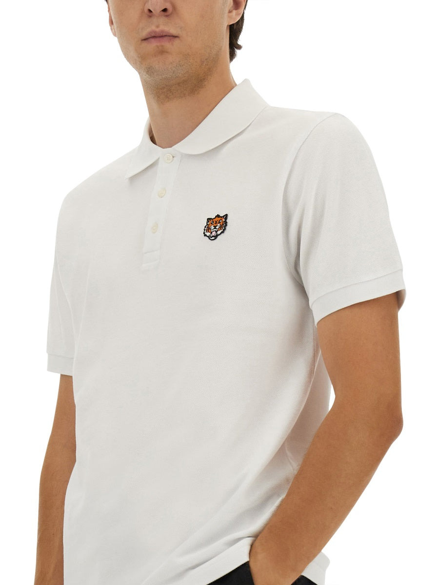 Kenzo Men Polo Shirt With Happy Tiger Embroidery - 4