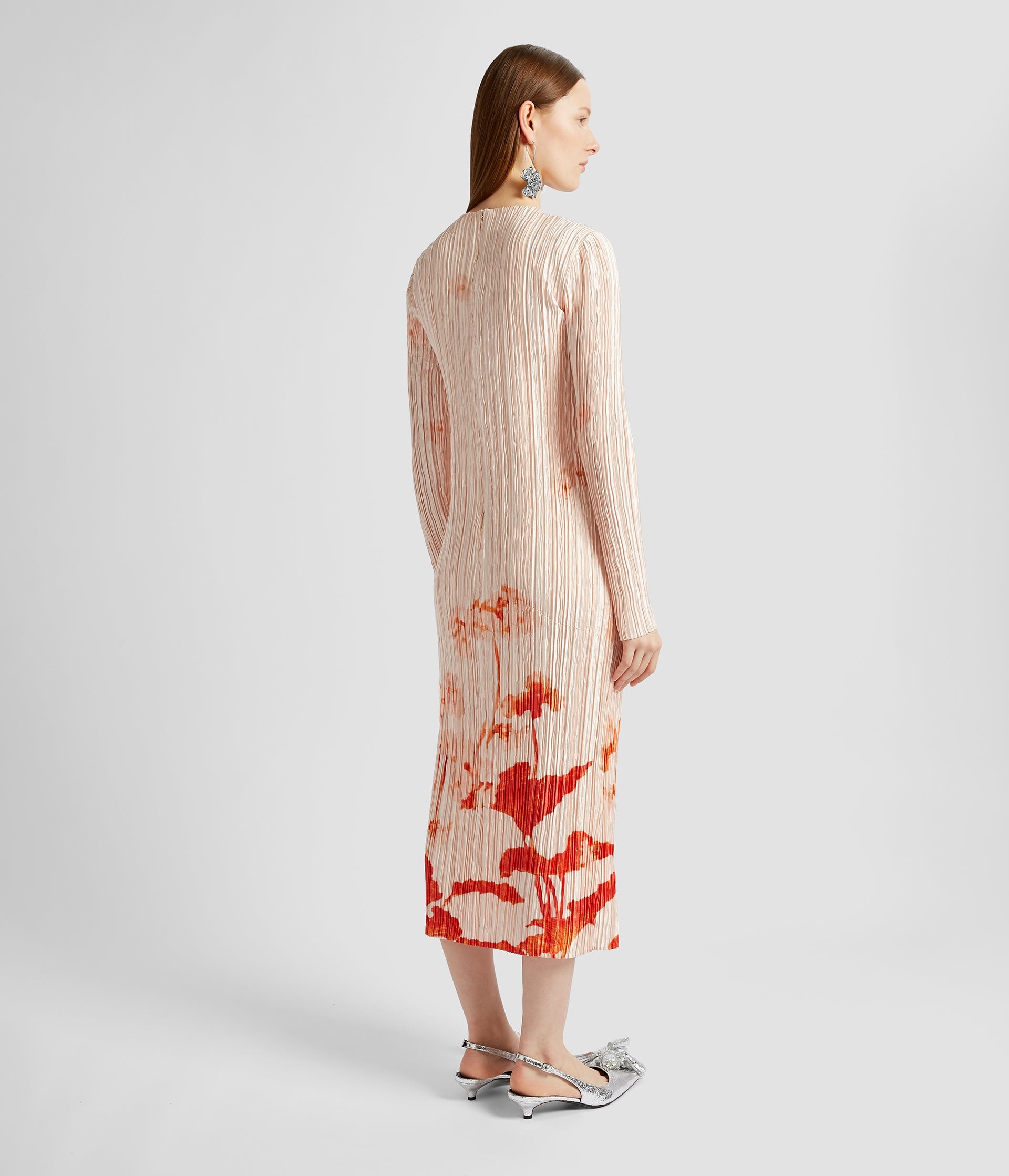 LONG SLEEVE MIDI DRESS - 3