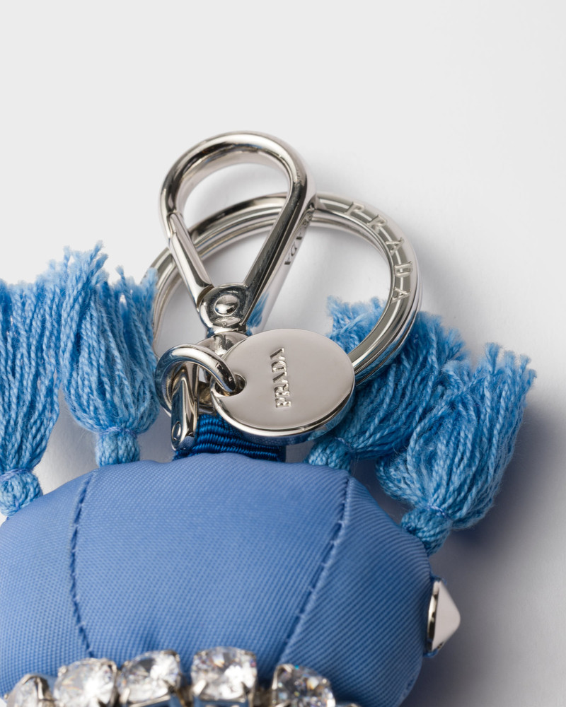 Prada Re-Nylon Teddy keychain charm outlook
