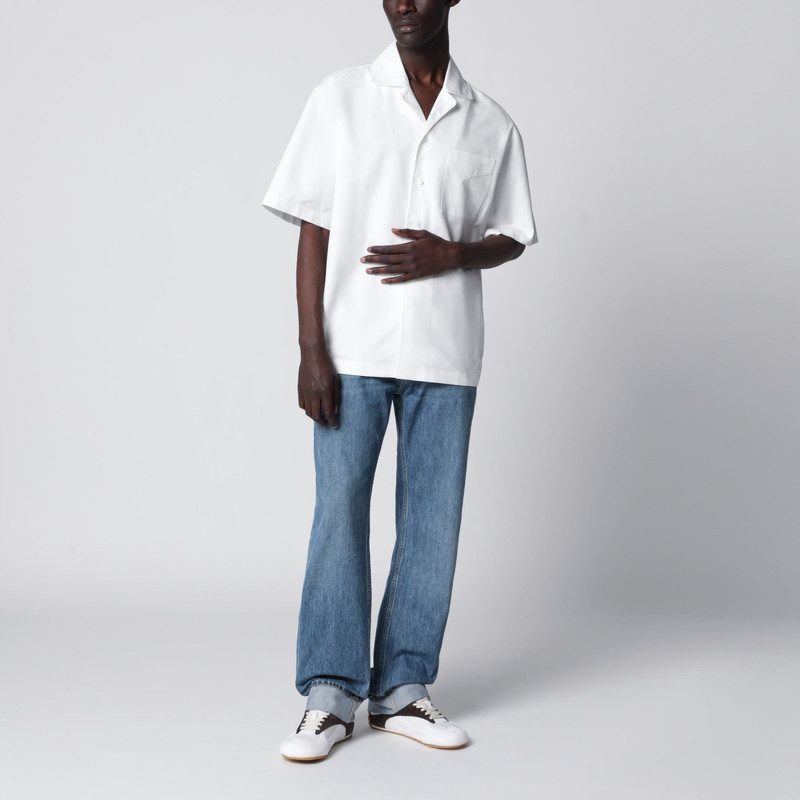 Bottega Veneta White cotton bowling shirt outlook