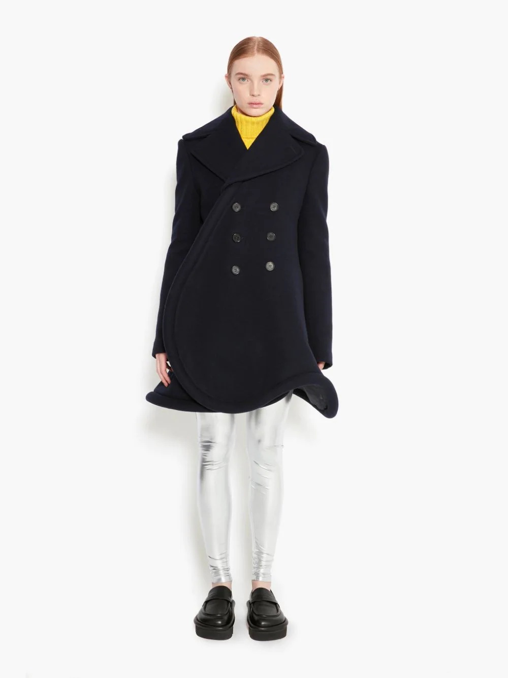 WOOL BUMPER-TUBE PEACOAT - 9