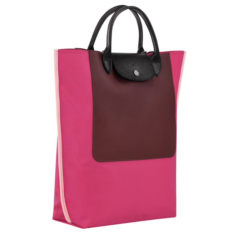 Cabas Longchamp M Tote bag Magenta - Canvas 3
