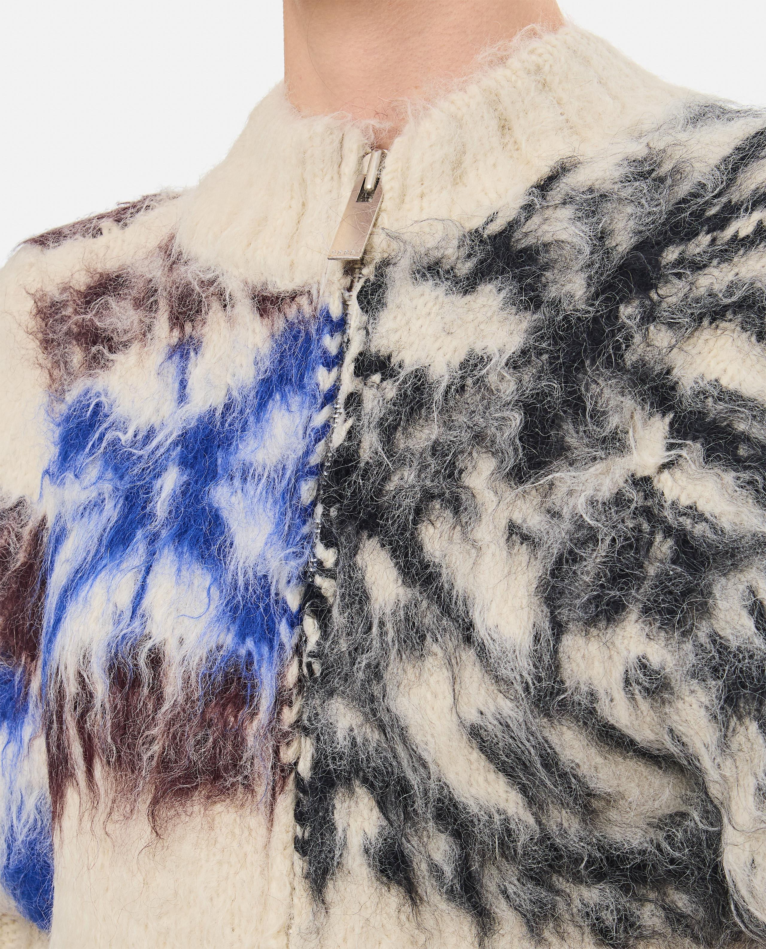 PATTERN KNIT BLOUSON - 4