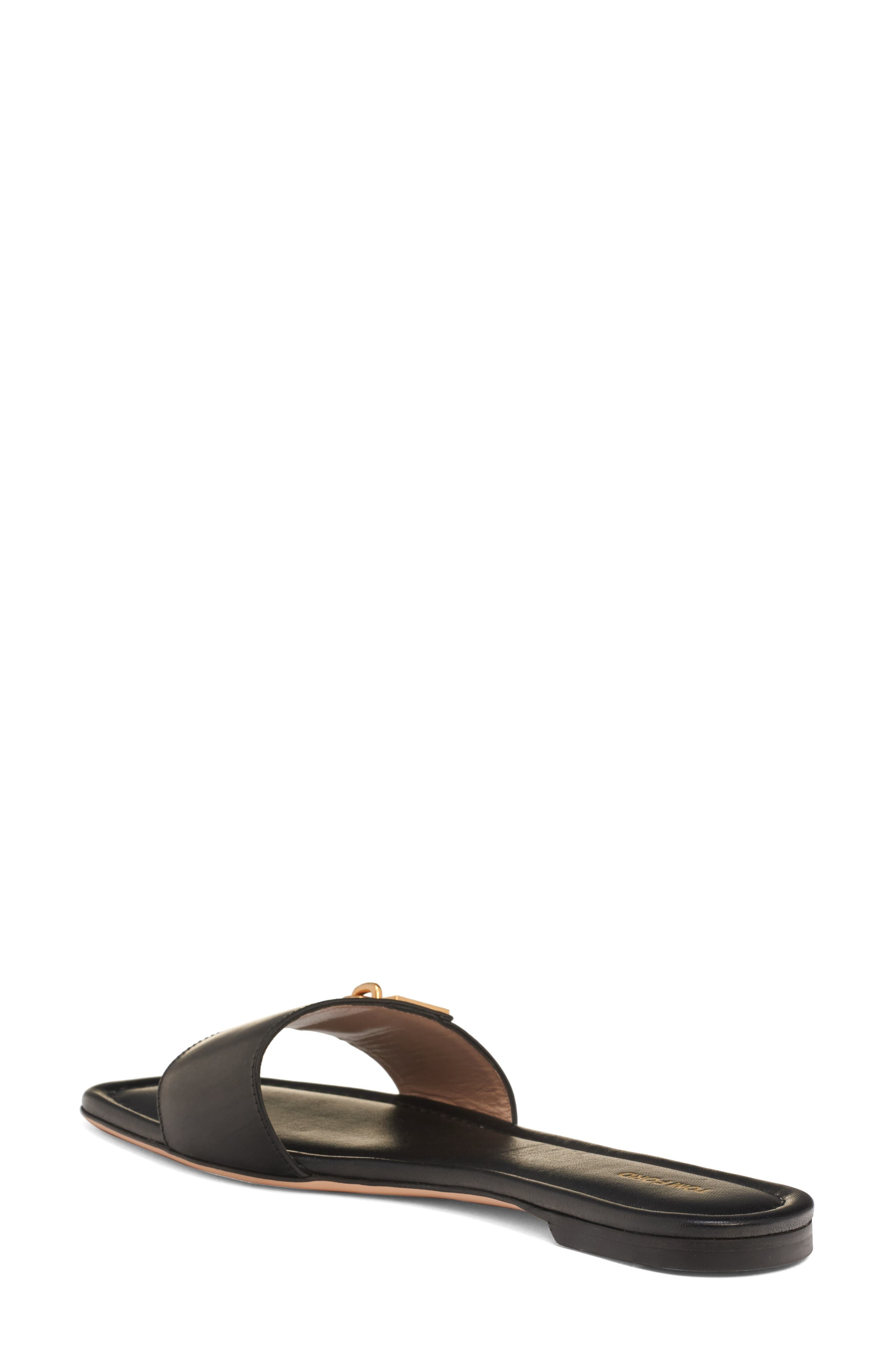 TOM FORD Padlock Slide Sandal in 1N001 Black at Nordstrom - 2