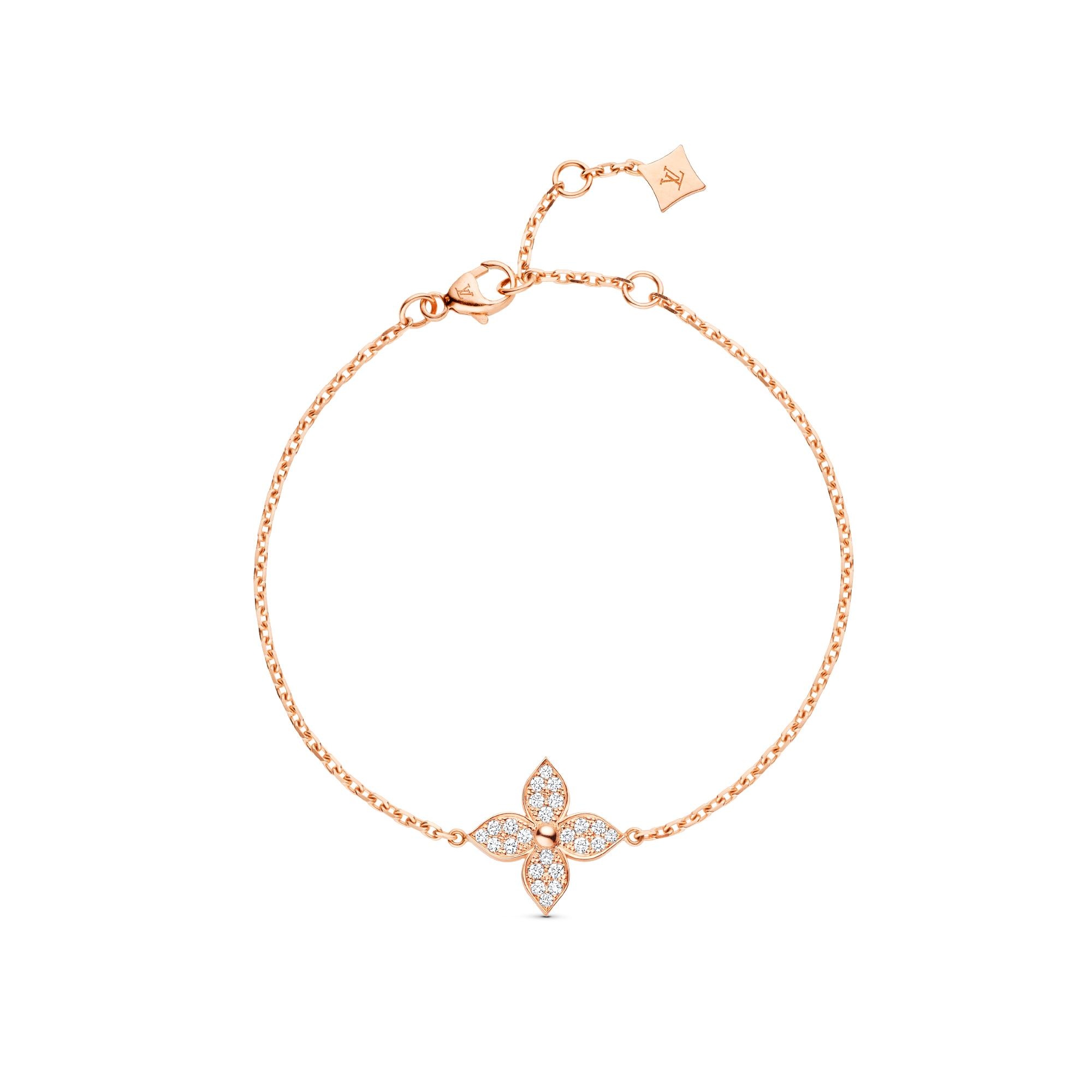 Star Blossom Bracelet, Pink Gold And Diamonds - 1