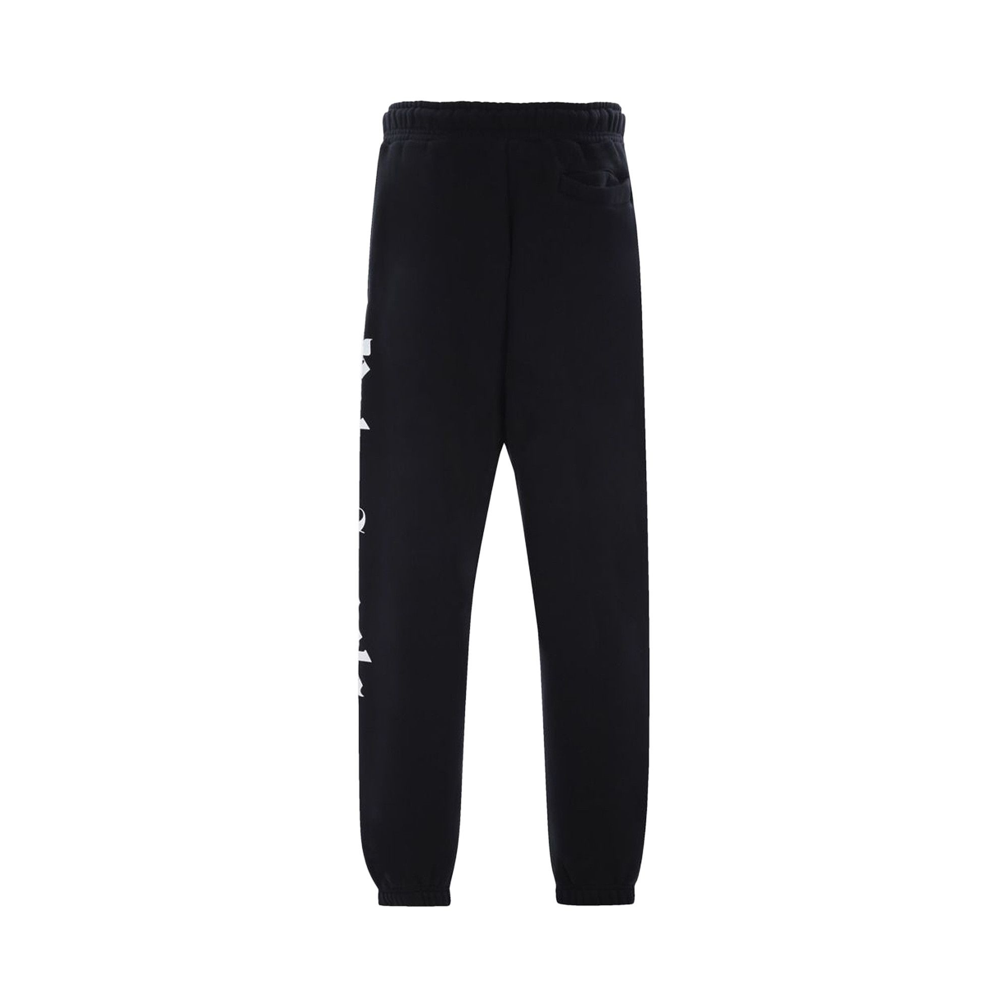 Palm Angels Side Logo Sweatpants 'Black/White' - 2