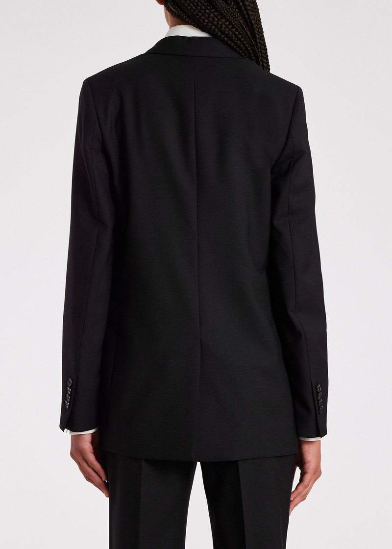A Suit To Travel In - Women's Black Wool Travel Blazer 8