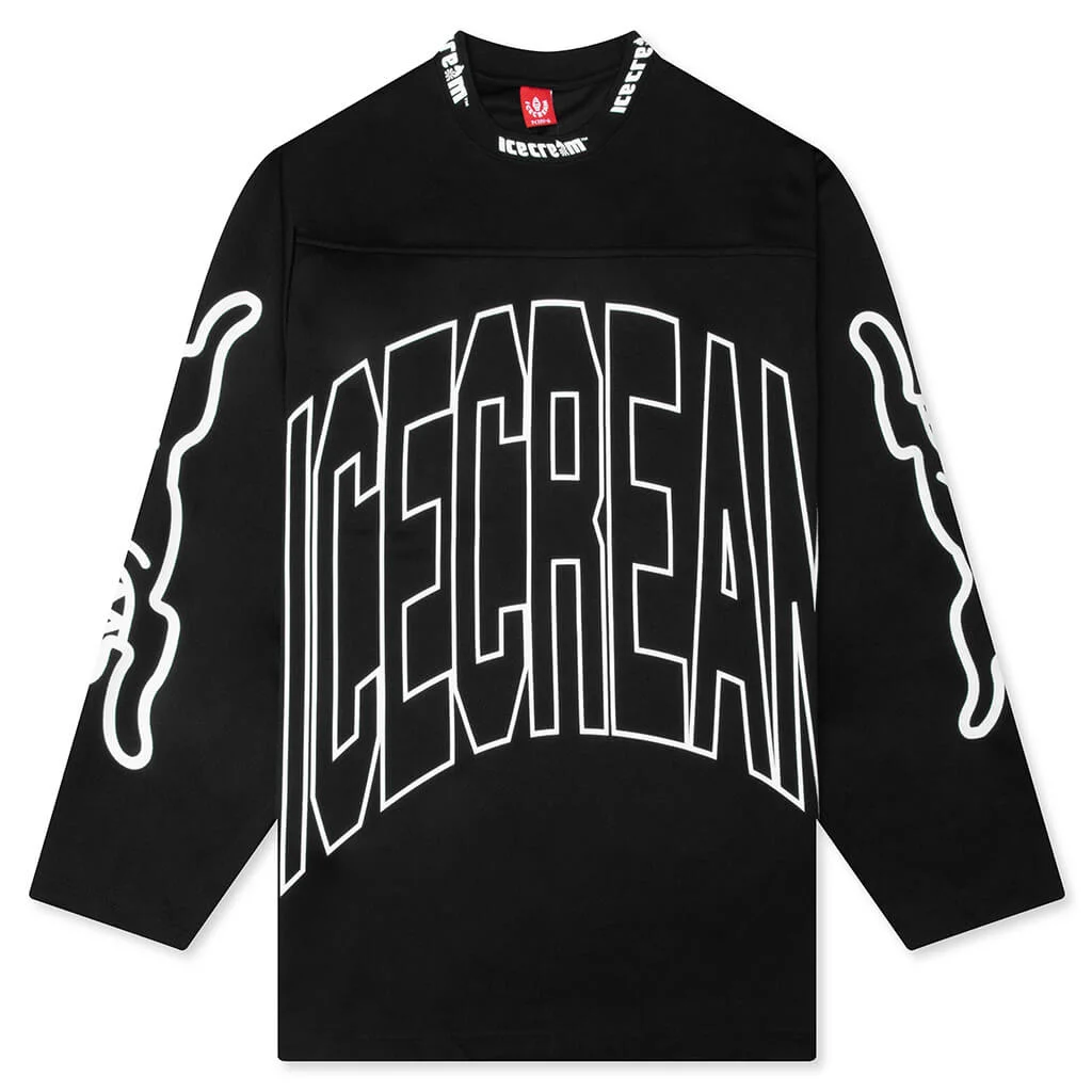 HYPERDRIVE L/S KNIT TEE - BLACK - 1