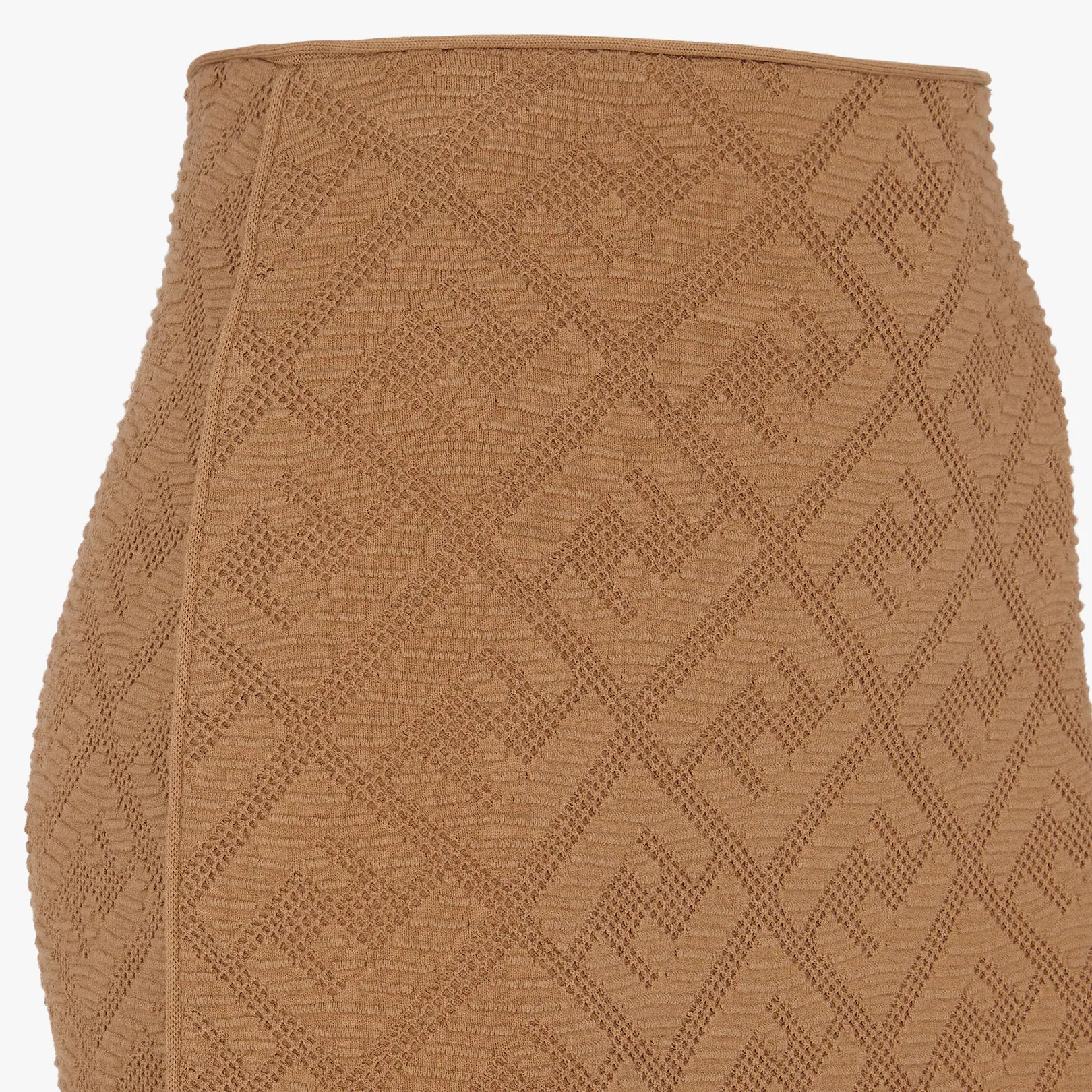 Beige viscose skirt - 3