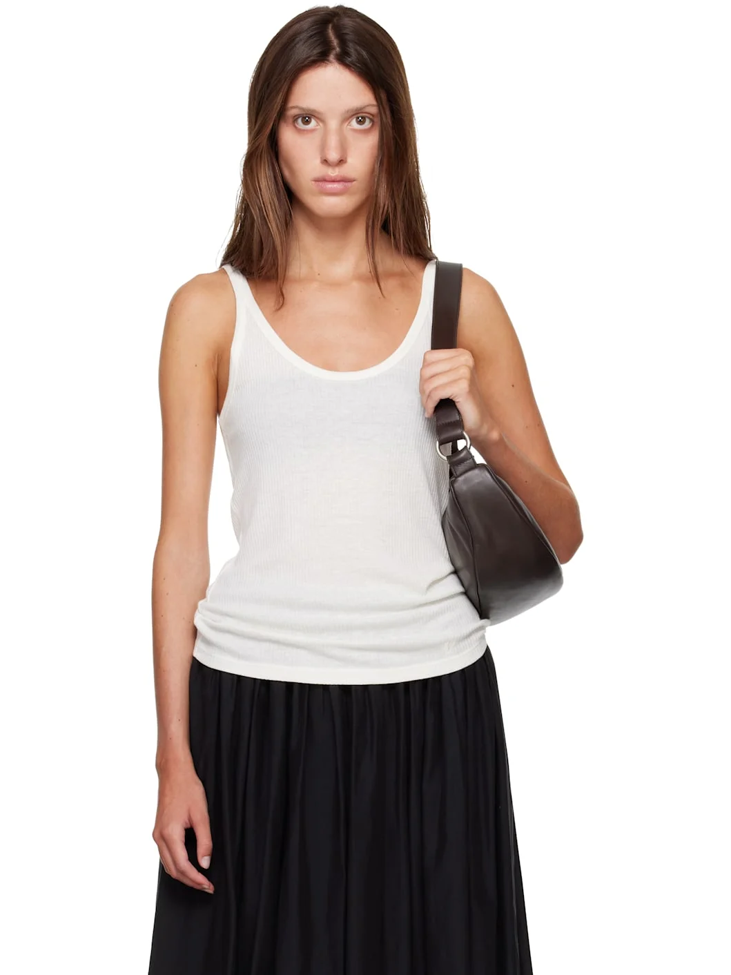 Off-White RONI Rib Jersey Tank Top - 1