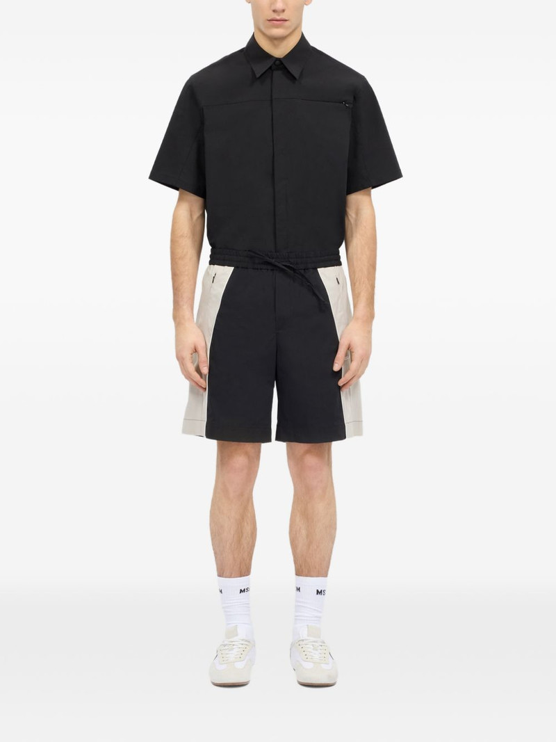 MSGM colour-block drawstring deck shorts outlook