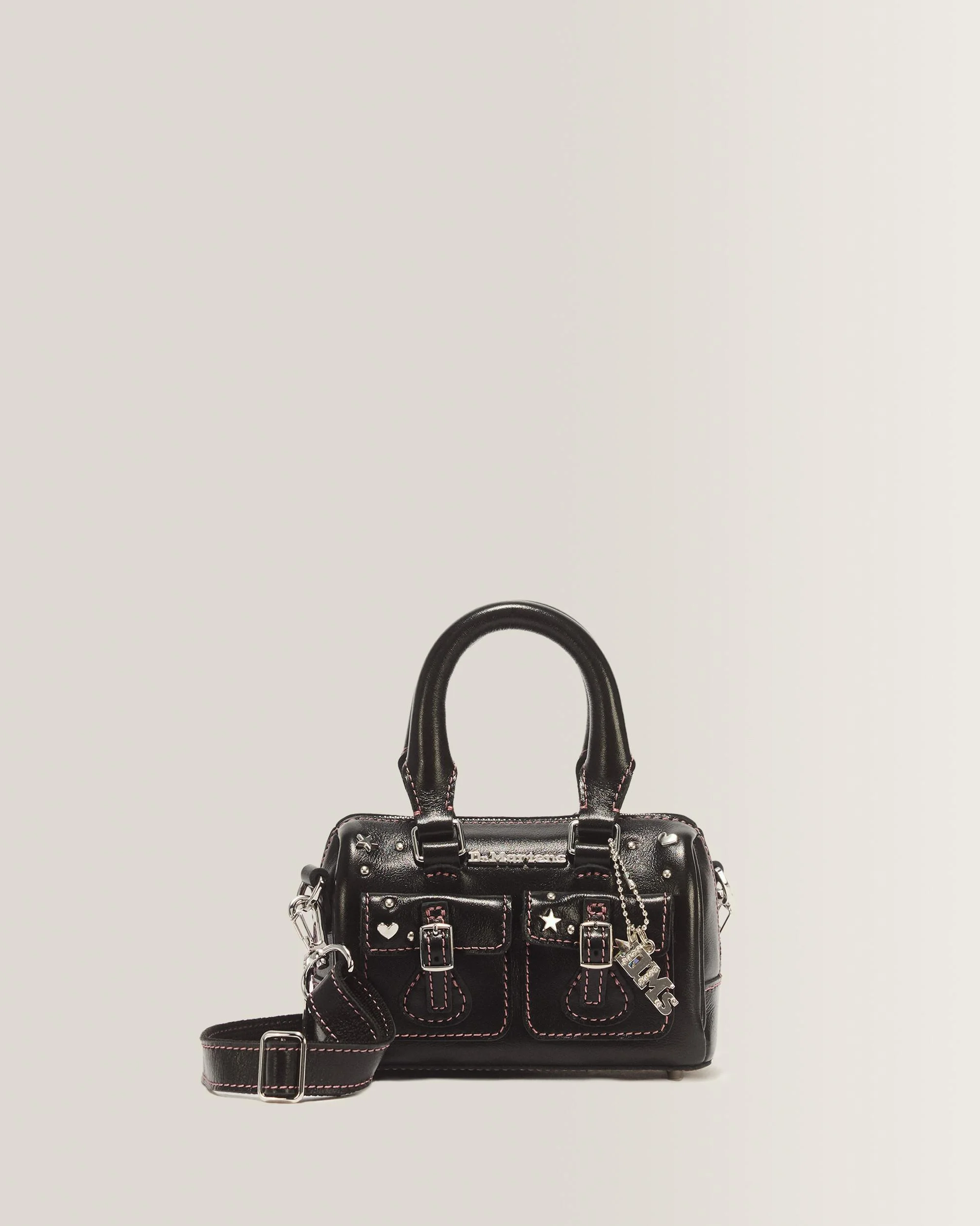 Mini Top Handle Bag Milled Gloss Leather Bag - 1
