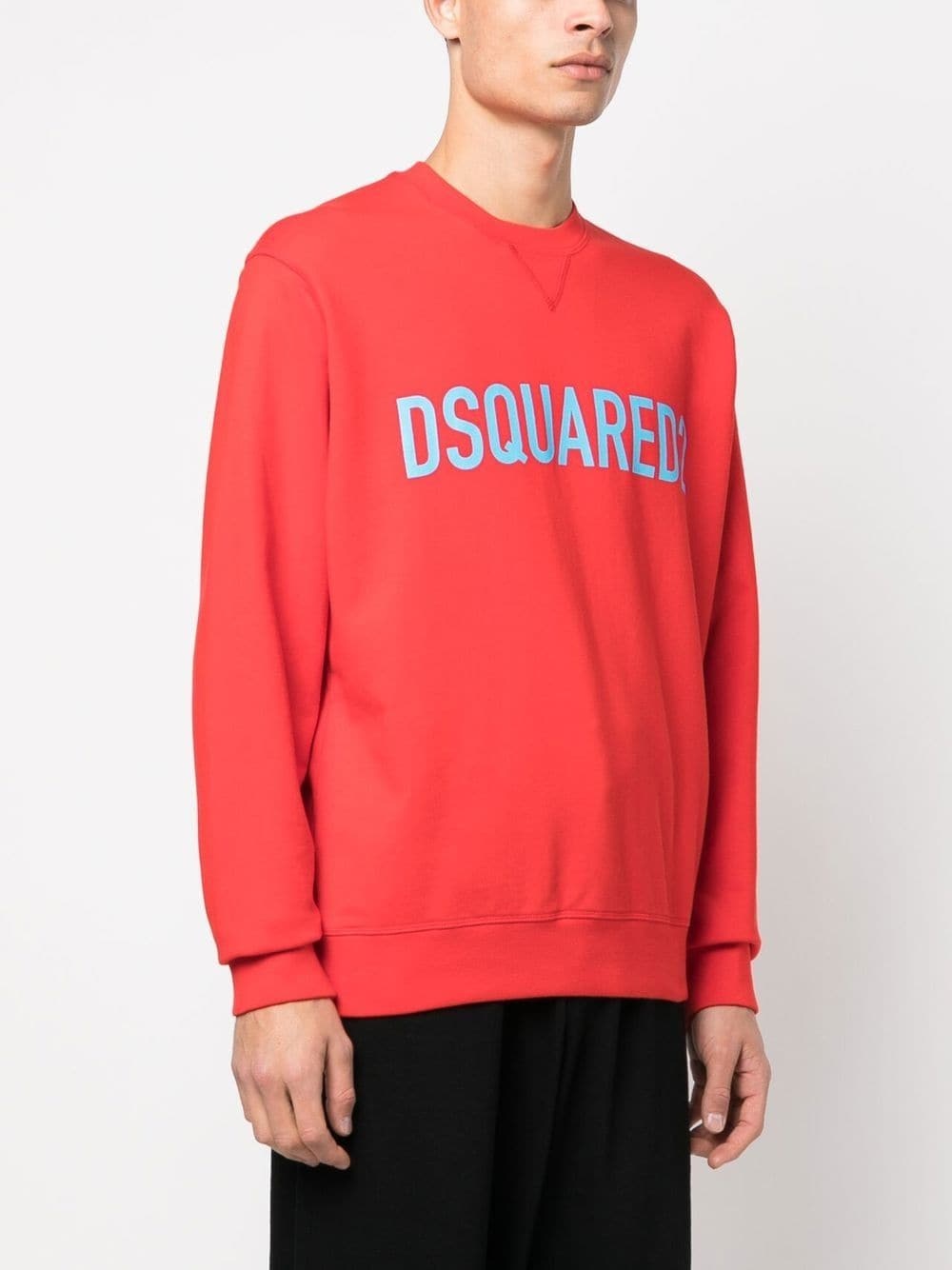 logo-print crew-neck sweatshirt - 3