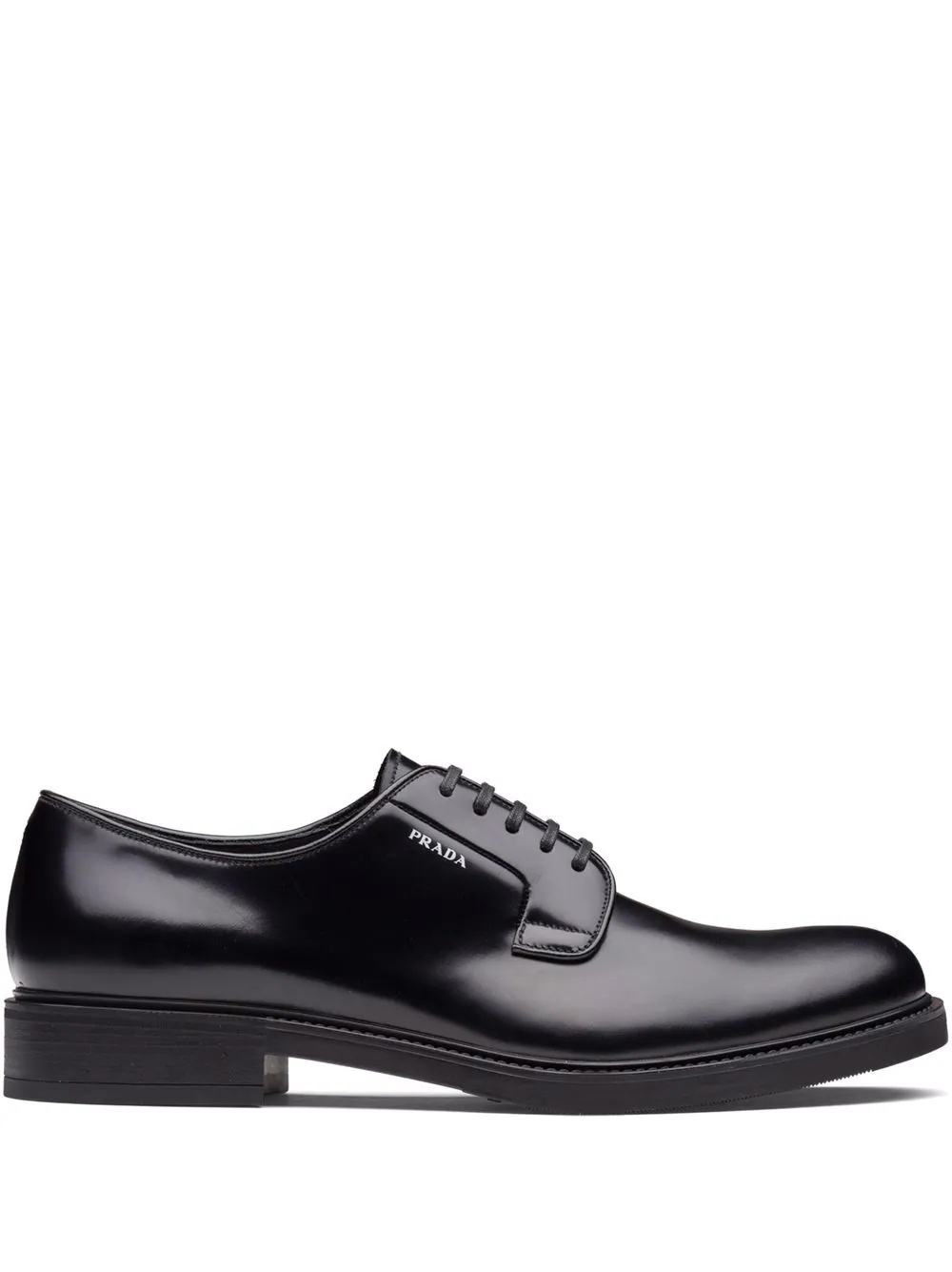 brushed-leather Derby shoes - 1