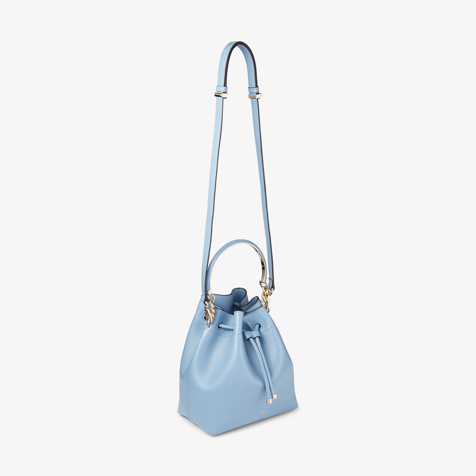 Black Soft Shiny Calf Leather Bucket Bag, BON BON BUCKET/S, Summer 2022  collection