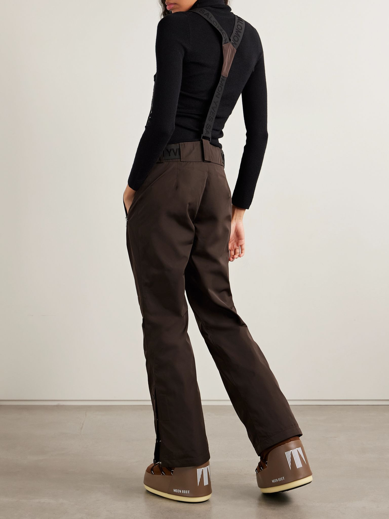 Flared ski pants Brown - 4