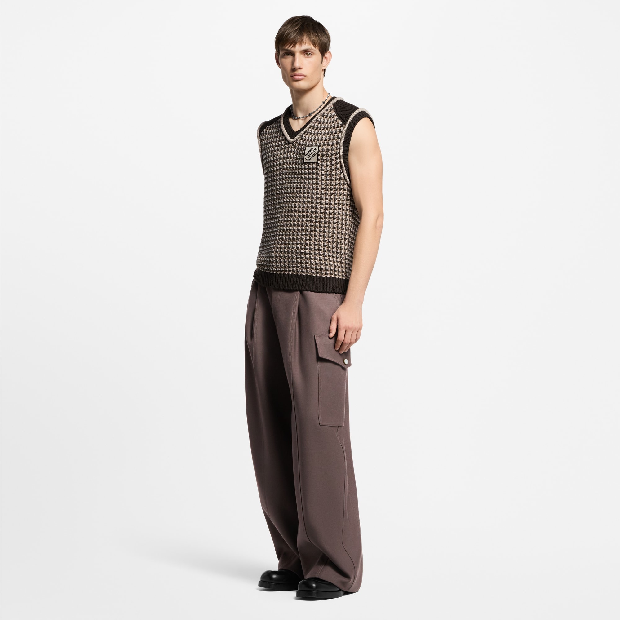 Cotton Jacquard Vest - 4
