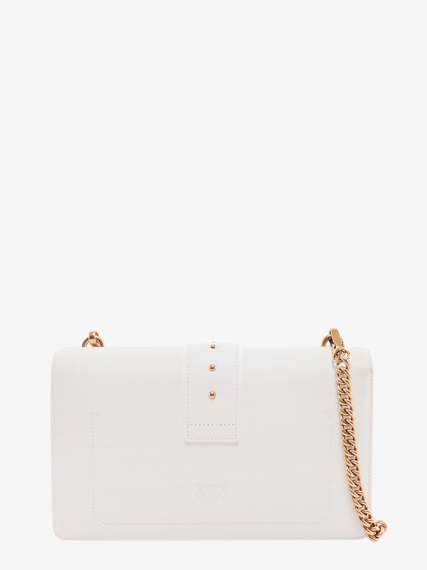 Pinko Leather Shoulder Bag With Love Birds Buckle - 2