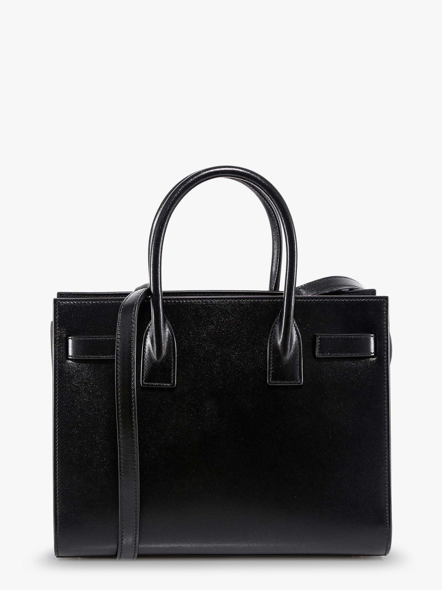 Saint Laurent Women Baby Sac De Jour Leather Handbag With Padlock - 2