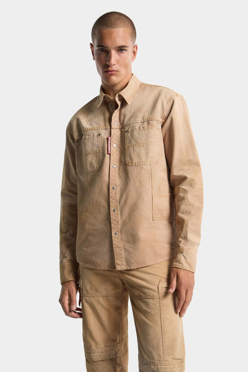 GARMENT DYED CARPENTER SHIRT 4