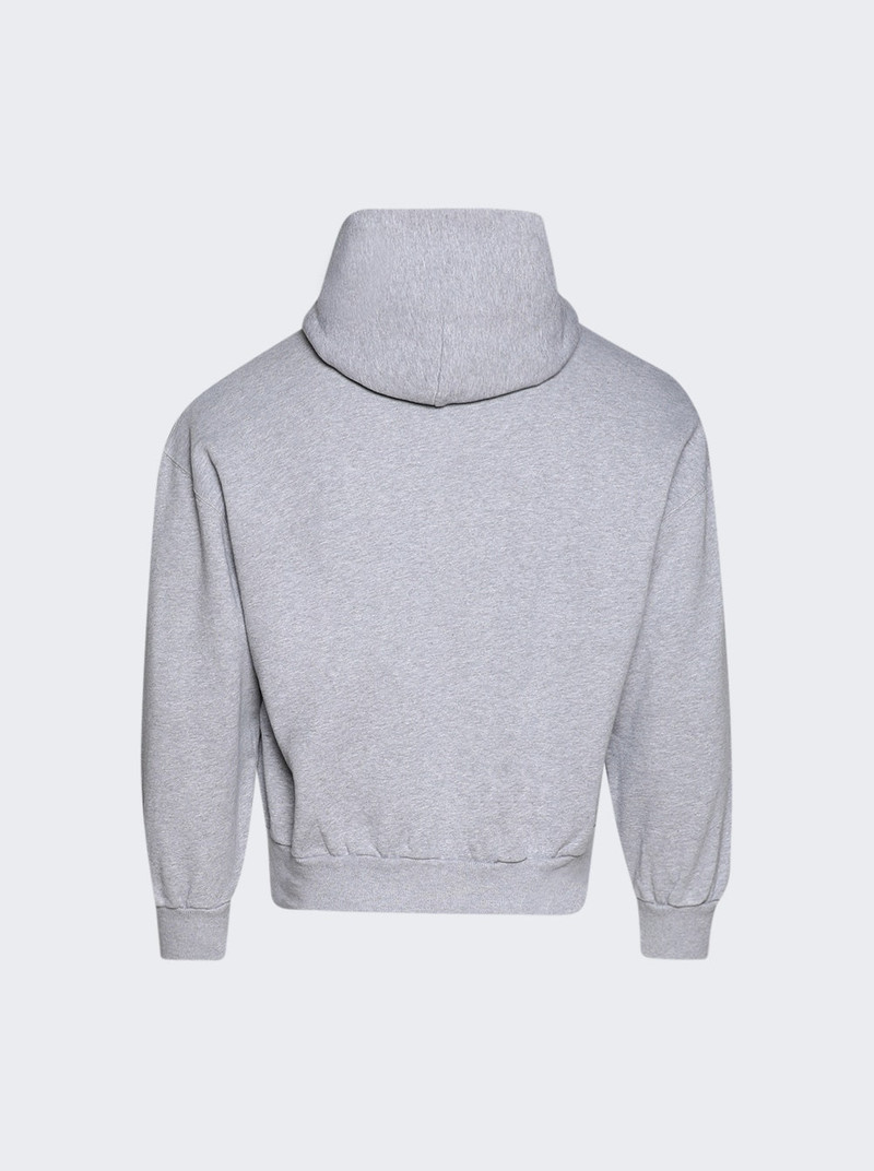 BALENCIAGA Small Fit Zip-up Hoodie Heather Grey outlook