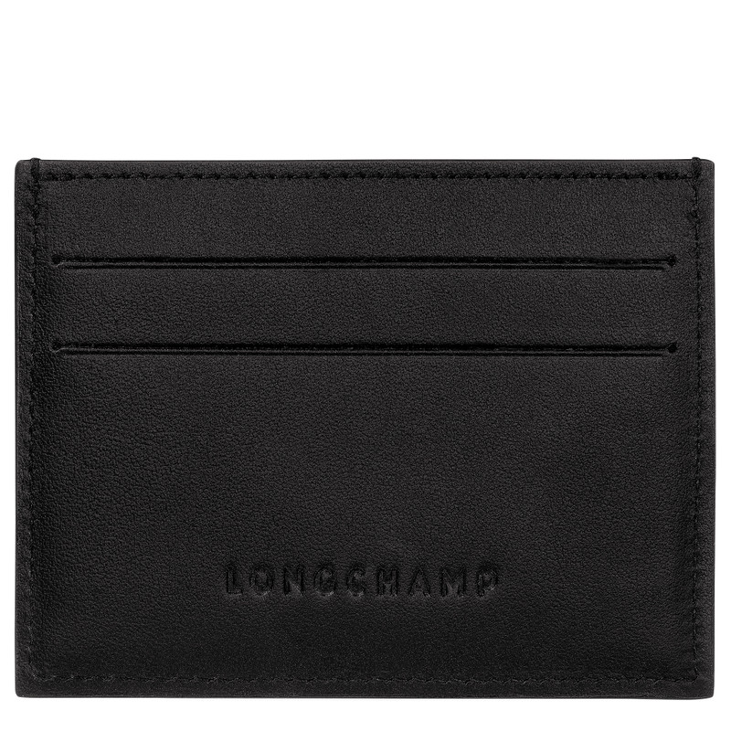 Longchamp Le Roseau Card holder Black - Leather outlook