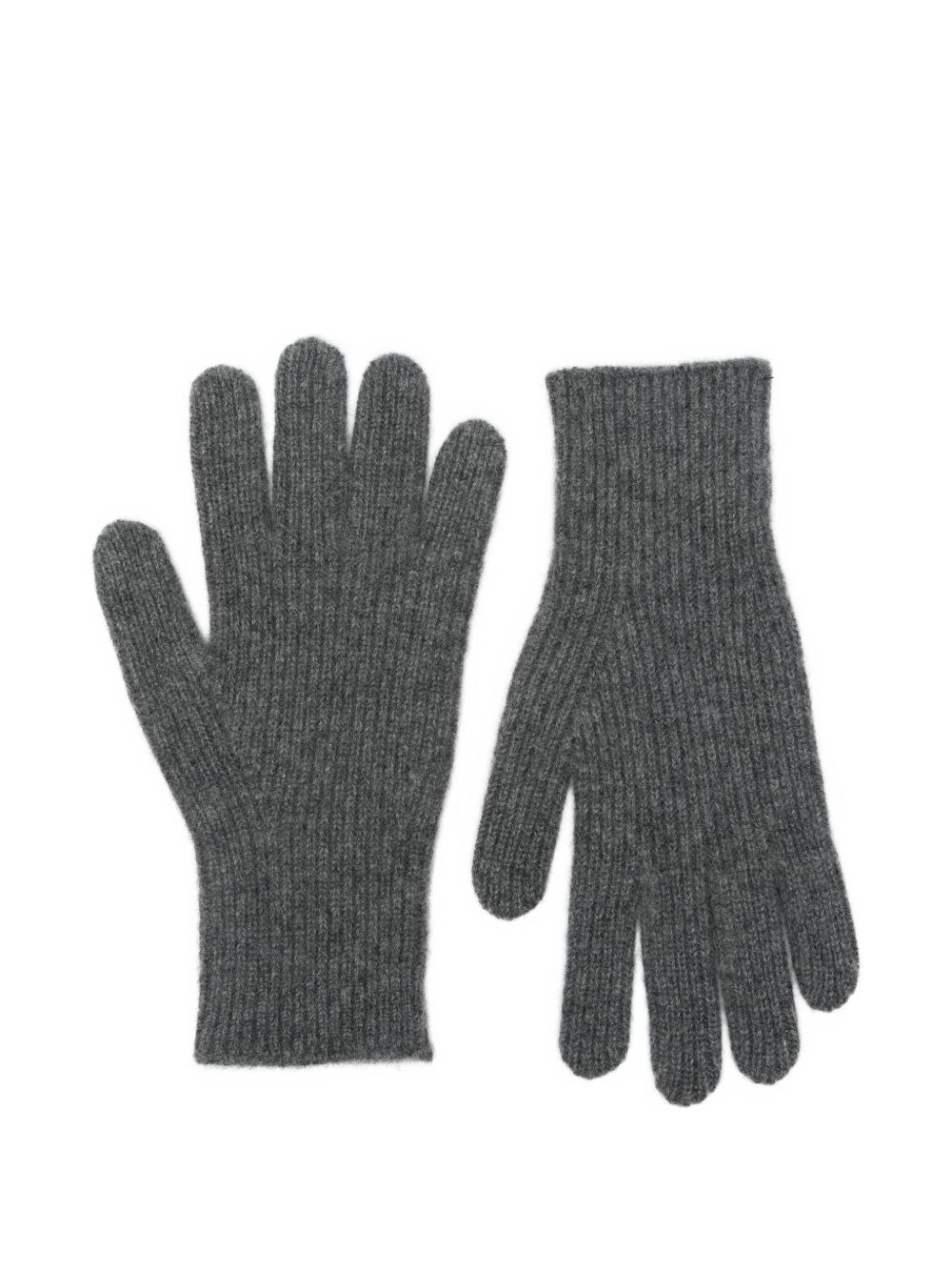cashmere ribbed gloves - 2
