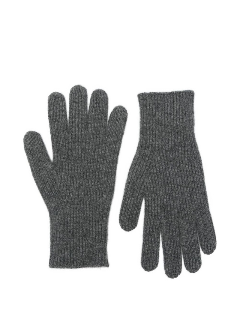 Totême cashmere ribbed gloves outlook