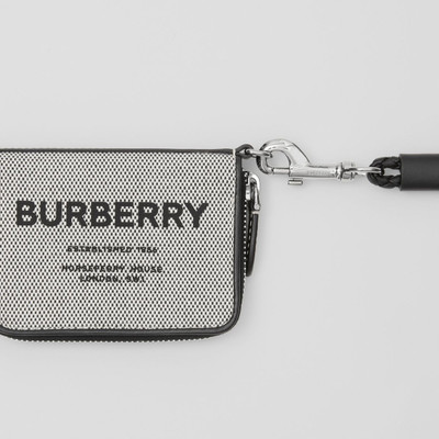 Burberry Horseferry Print Cotton Canvas Card Case Lanyard outlook