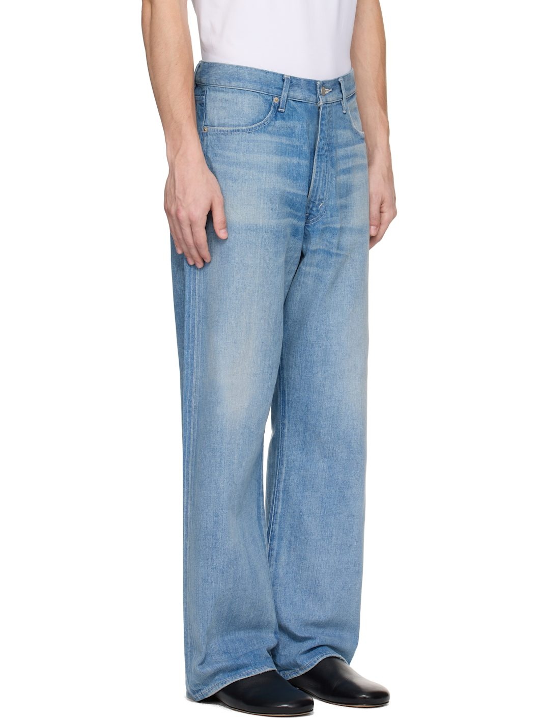 Blue Selvedge Faded Light Jeans - 2