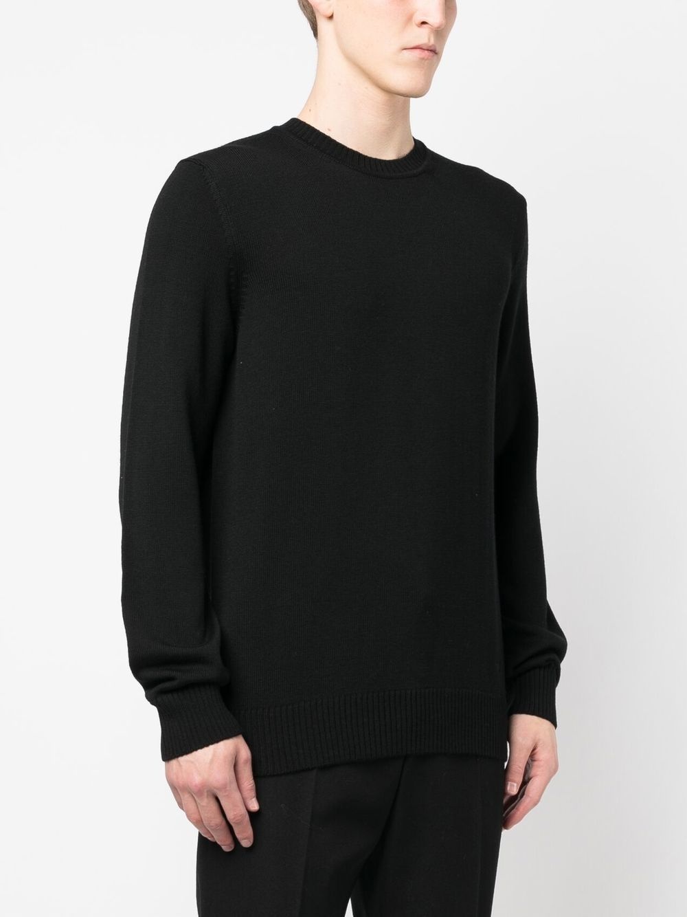 crew-neck wool jumper - 3