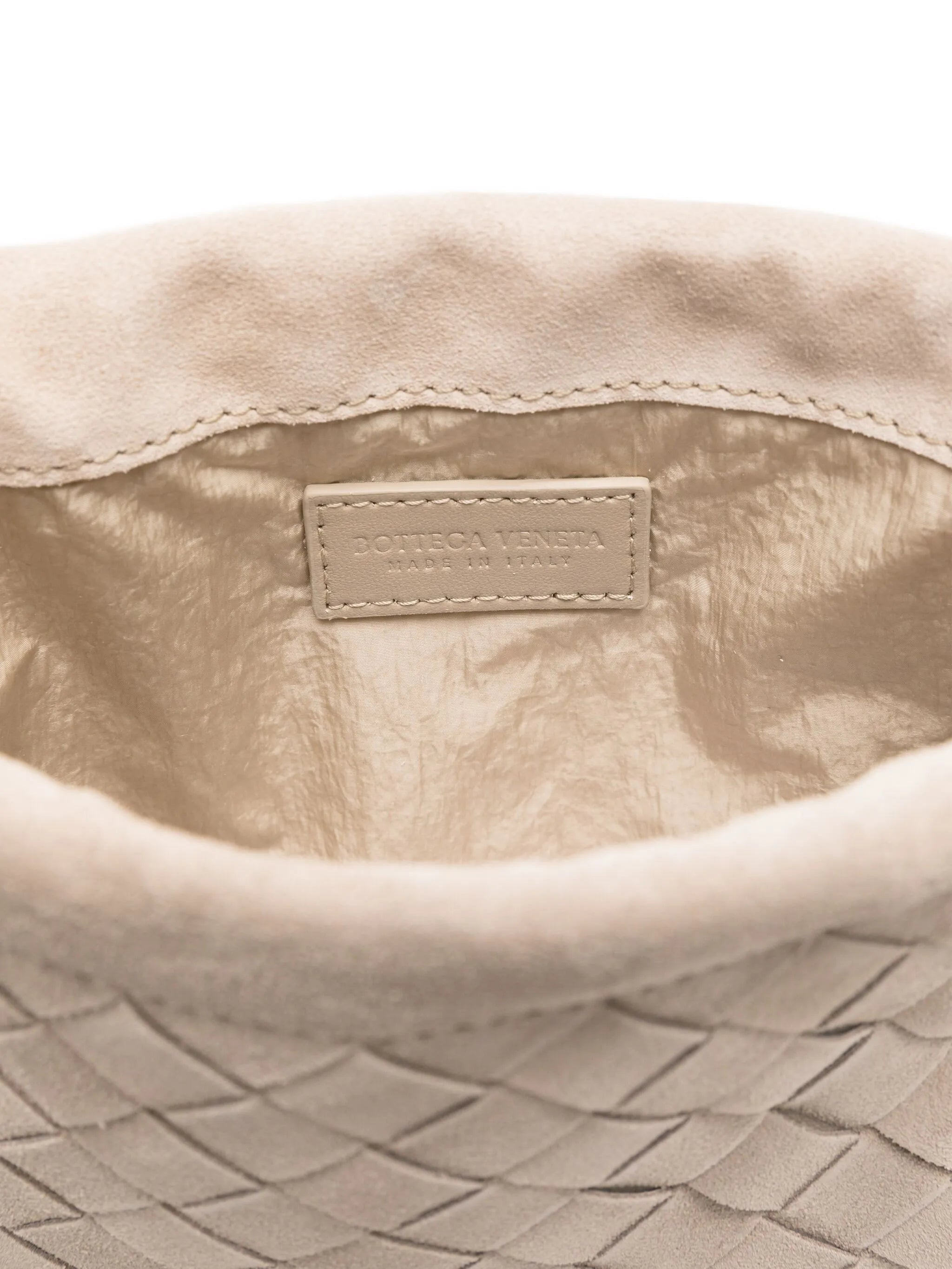 mini Intrecciato suede clutch - 5
