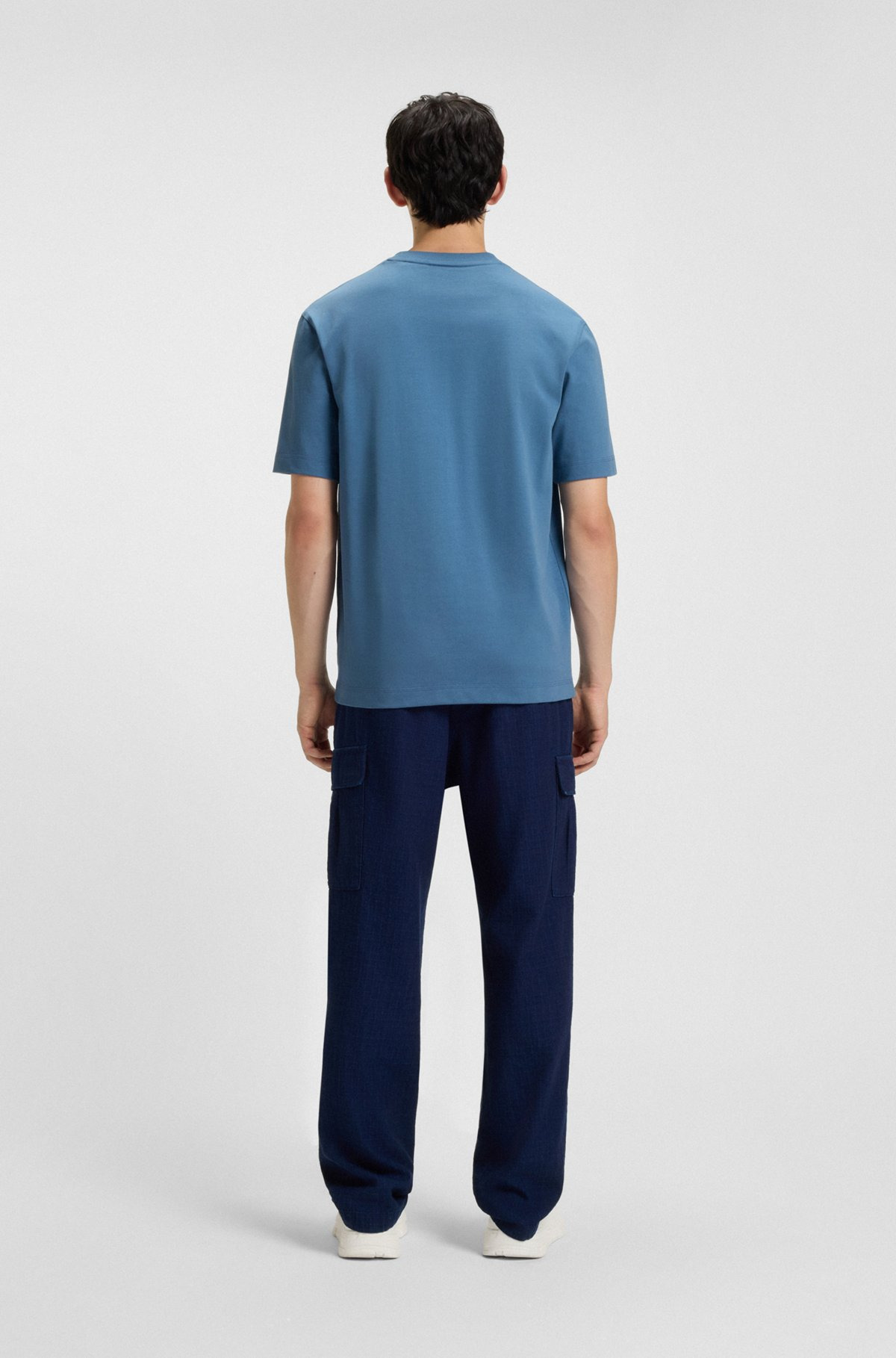 COTTON-JERSEY T-SHIRT WITH PATCH POCKET AND LOGO LABEL - 5