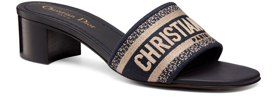 Dway mule in embroidered cotton - 3
