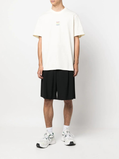 MSGM embroidered-logo detail T-shirt outlook