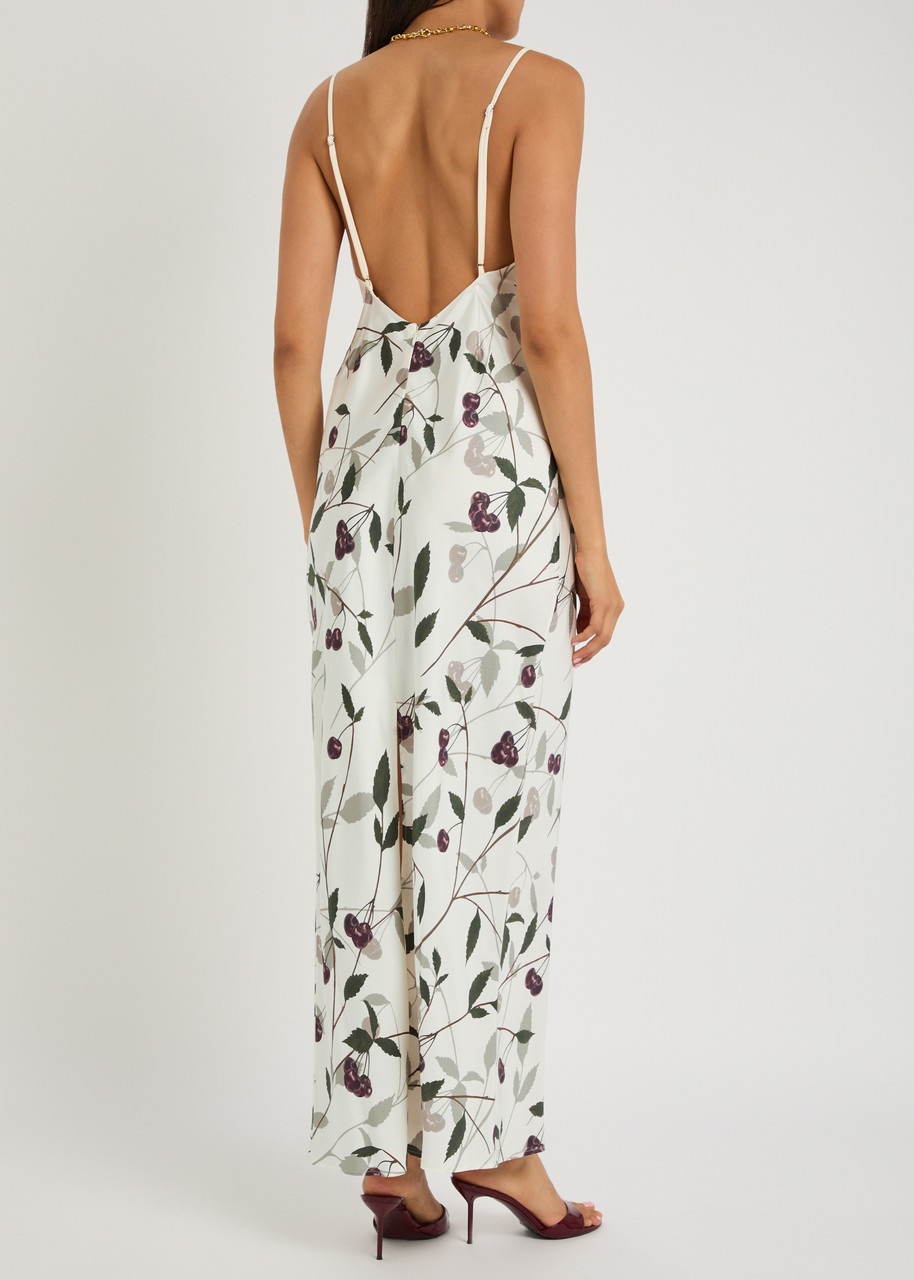 Stella Mccartney Cherry-print Silk Maxi Dress - 3