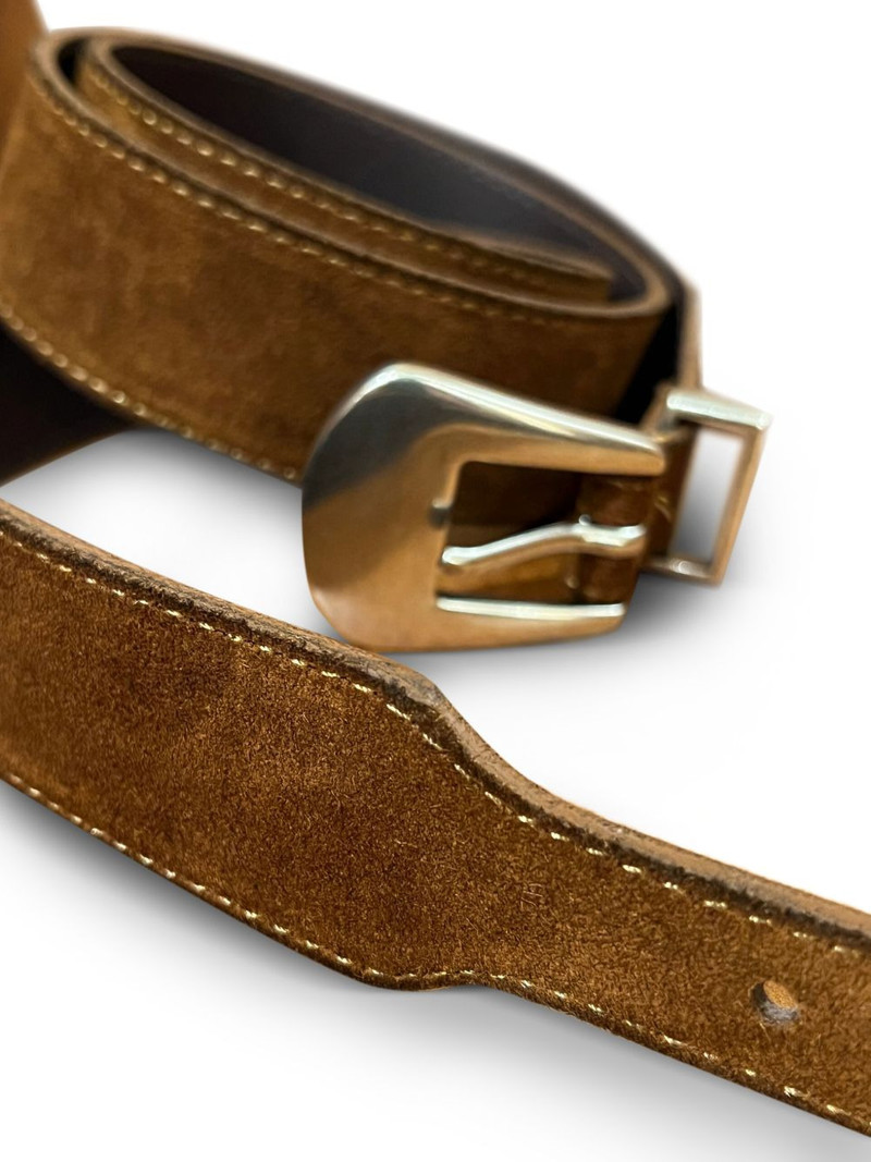 FORTELA Phoenix suede buckle belt outlook