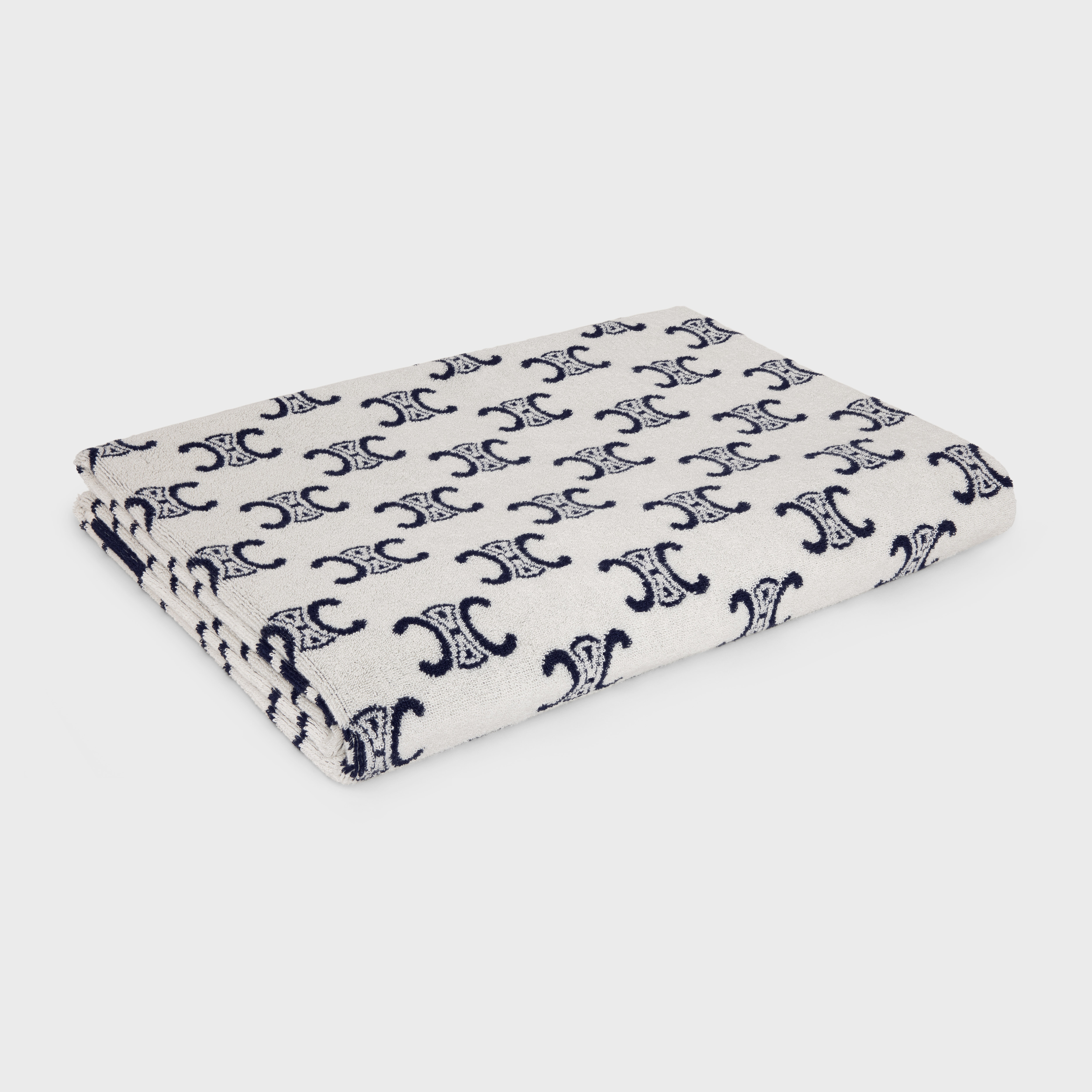 MONOGRAMMED TERRY COTTON BEACH TOWEL - 3