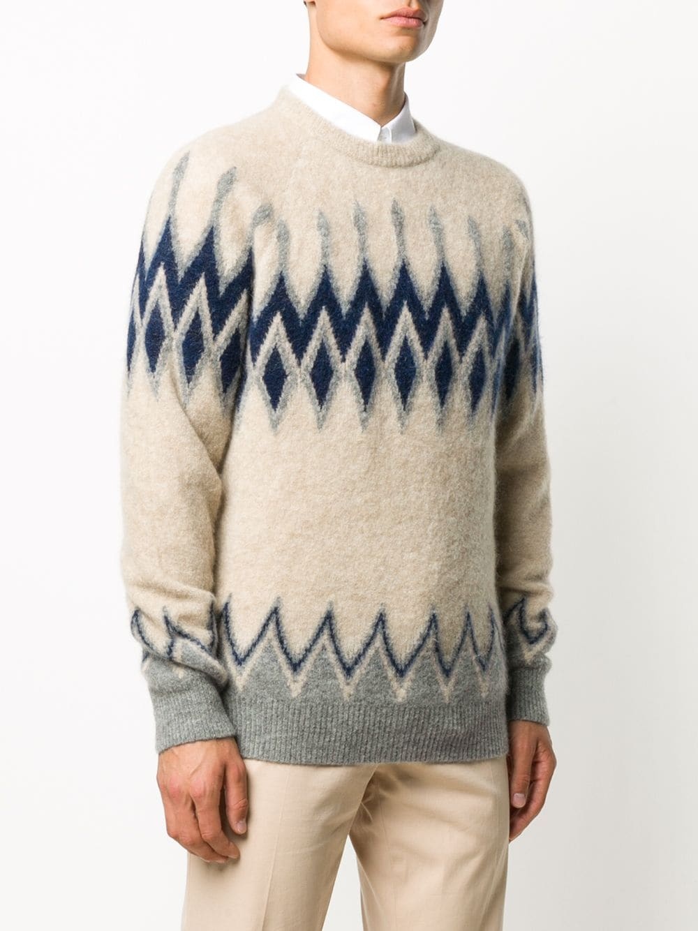 fair isle intarsia jumper - 3