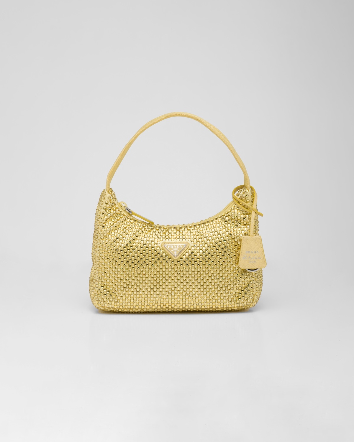 Satin mini-bag with crystals - 1