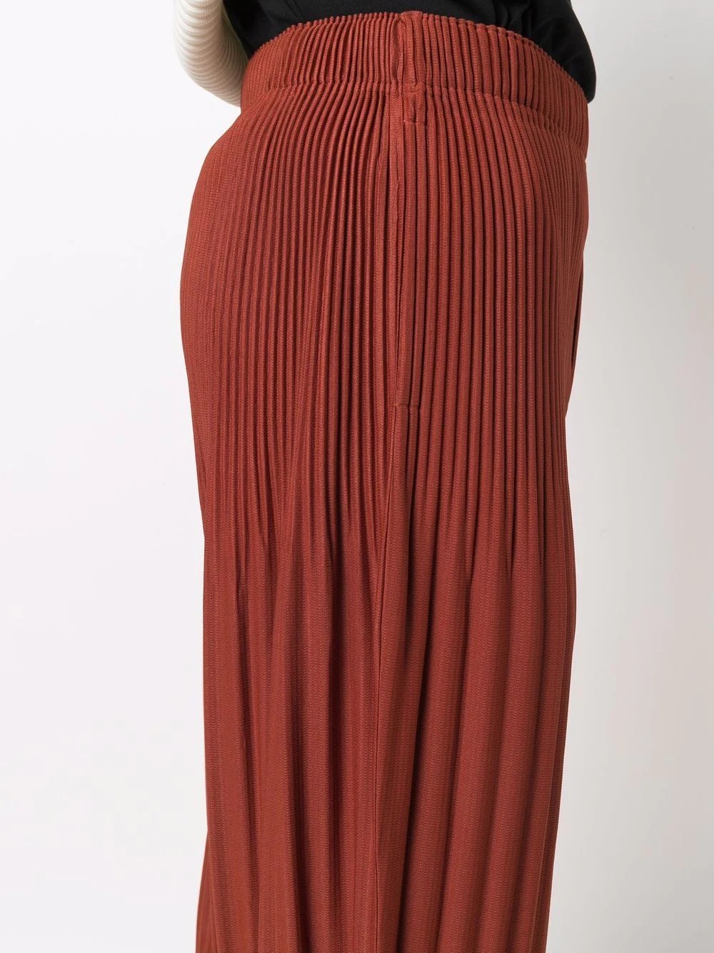 pleated straight-leg trousers - 5