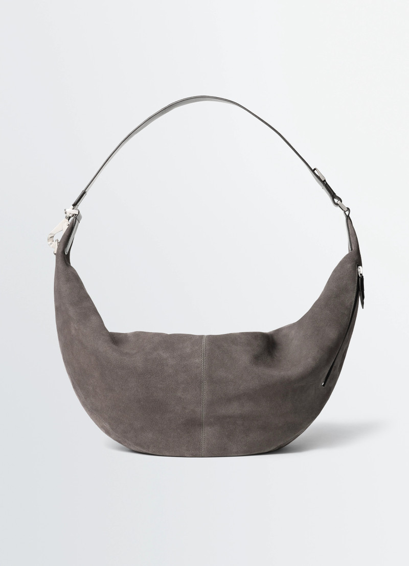 LARGE QUIVER CLIP BAG IN SUEDE LEATHER - 1