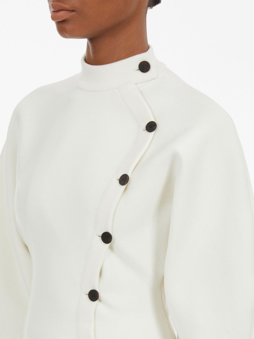 asymmetric knitted jacket - 6