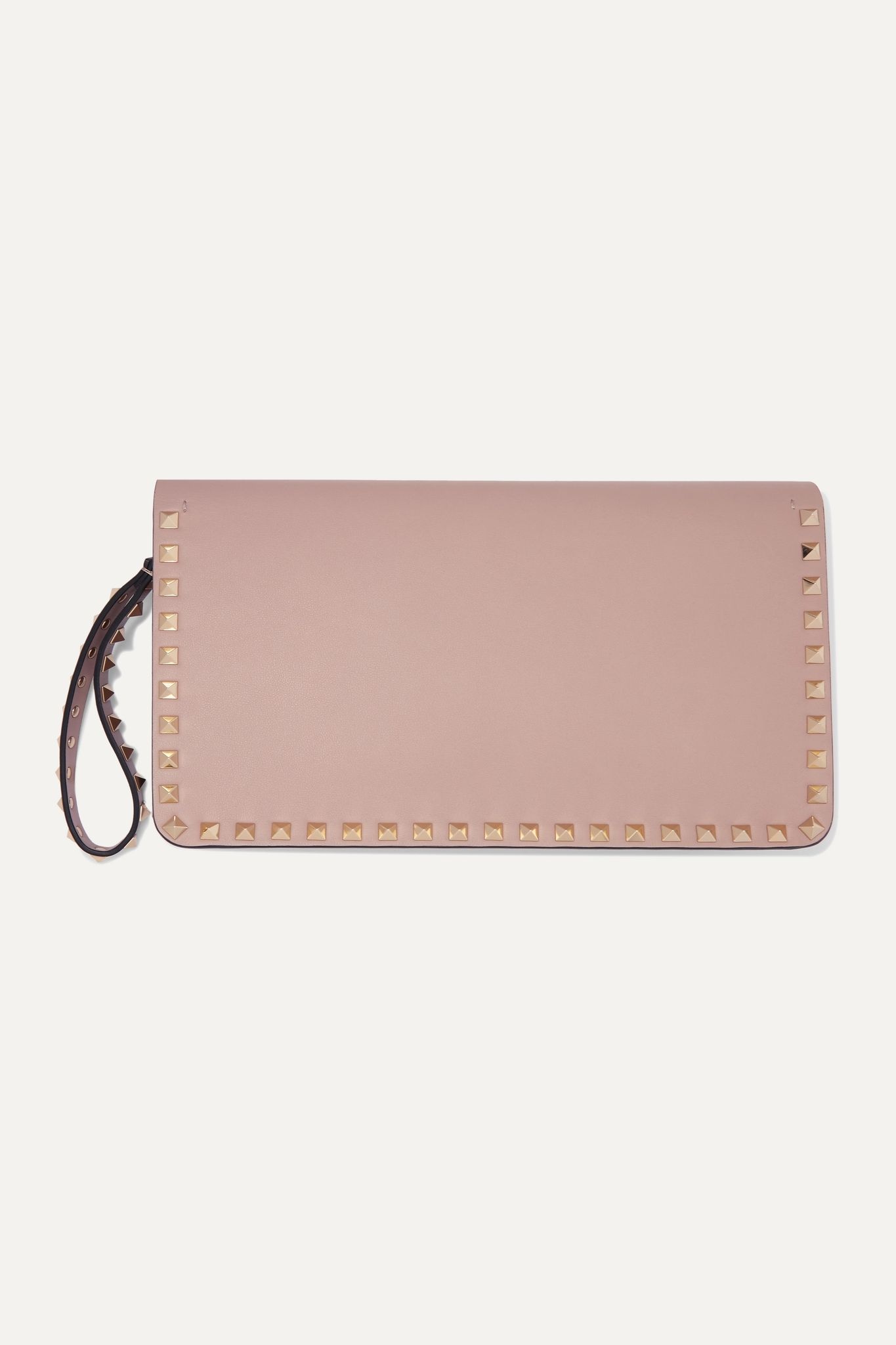 Valentino Garavani Rockstud leather clutch - 3