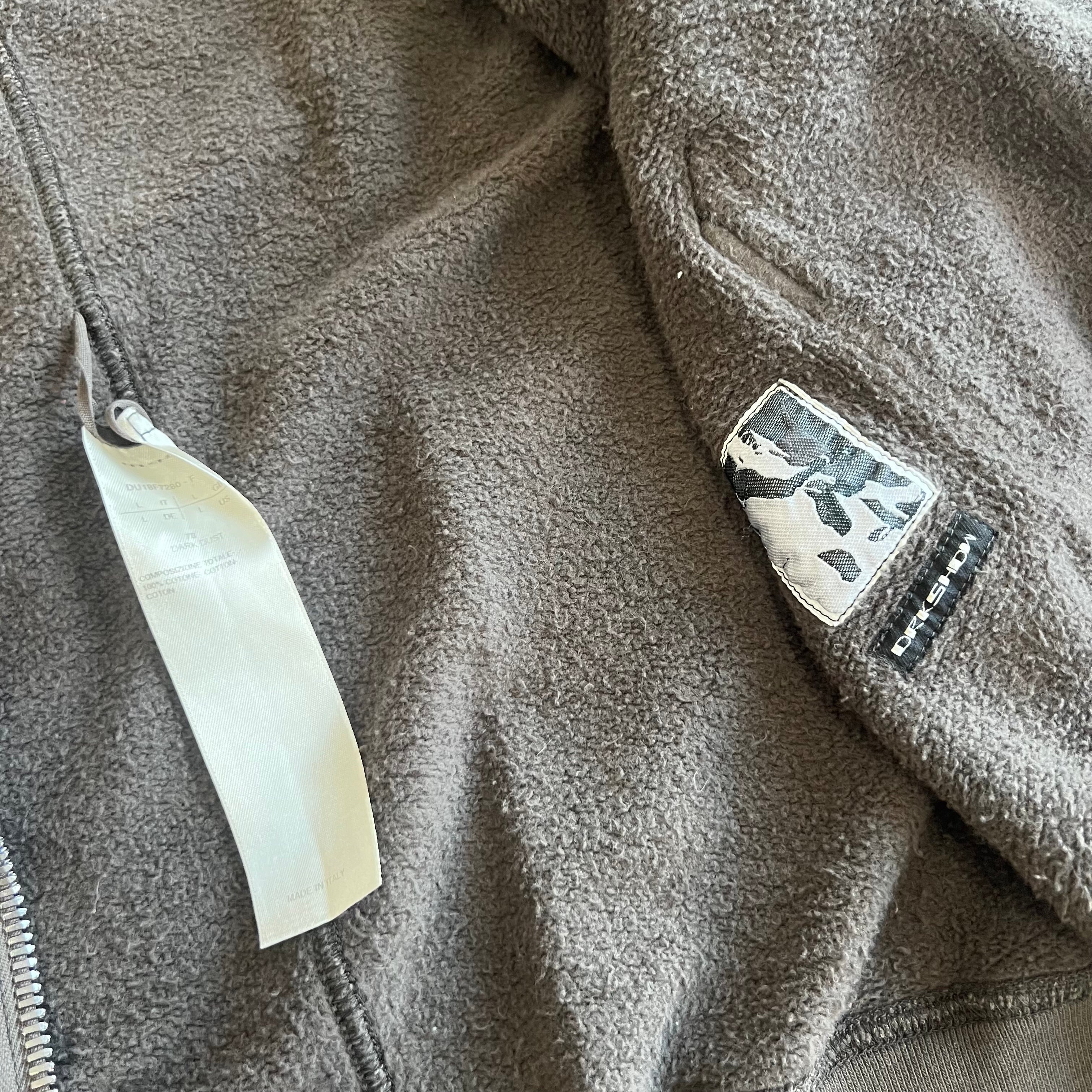 Rick Owens Dark Dust Gimp Hoodie SZ L - 2