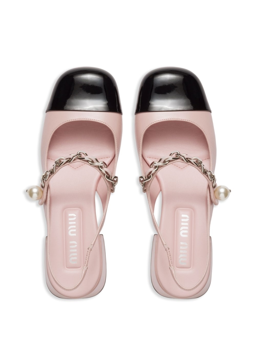 leather slingback pumps - 4