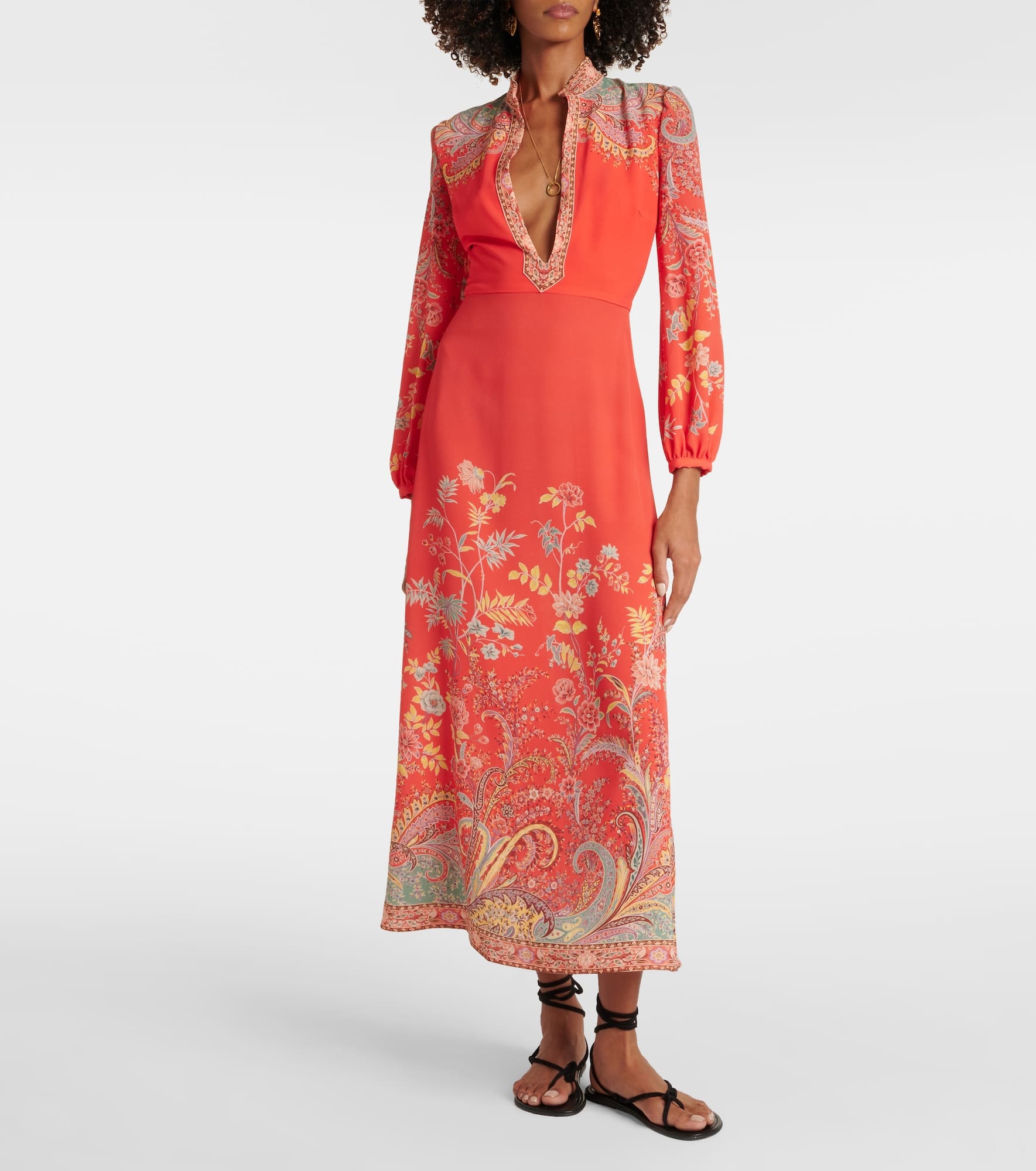 Printed midi dress - 2